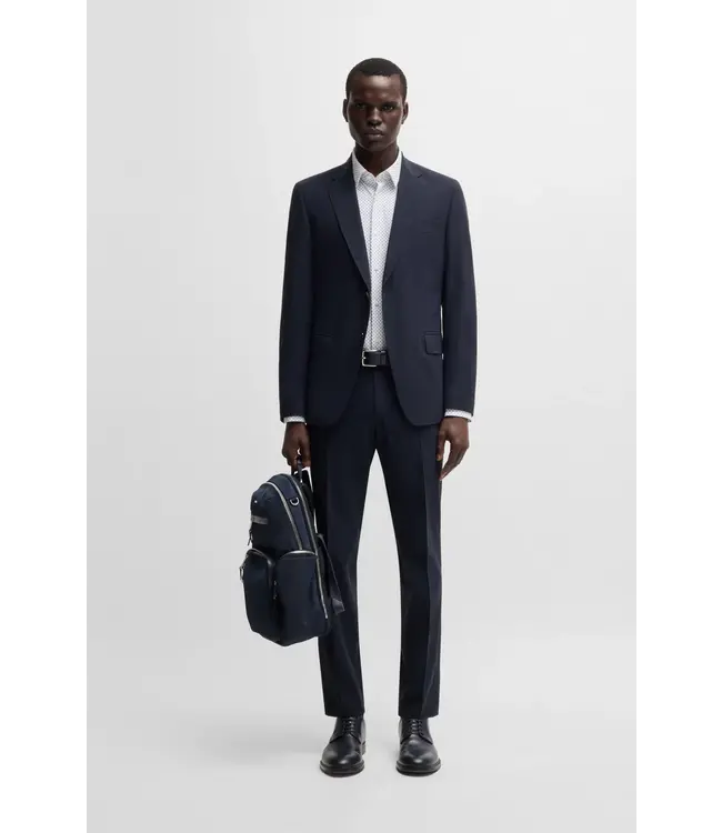 BOSS Chemise cintrée en jersey imprimé performance-stretch