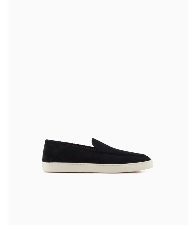 GIORGIO ARMANI Galleria 3 suede slip-ons