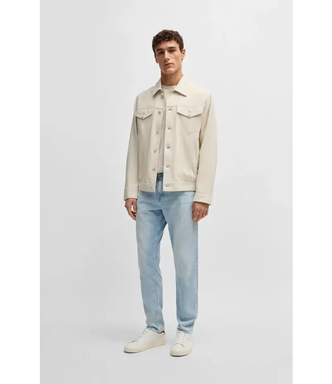 BOSS Baskets en simili-cuir avec patte arrière contrastée