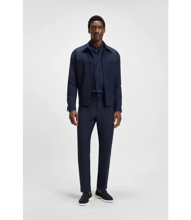 BOSS Mocassins en daim avec semelle extérieure contrastée