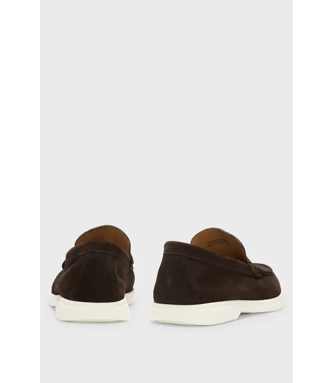 BOSS Suede loafers with contrast outsole