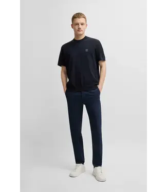 BOSS Knit T-shirt in cotton and cashmere