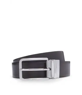 BOSS Ceinture réversible en cuir grainé et uni