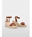 MARC CAIN Wedge sandals with ankle strap
