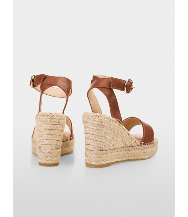 MARC CAIN Wedge sandals with ankle strap