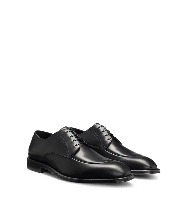 BOSS Chaussures Derby en cuir avec bout tablier