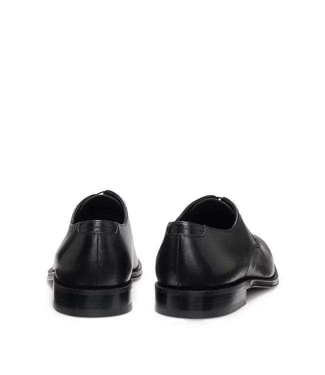 BOSS Chaussures Derby en cuir avec bout tablier