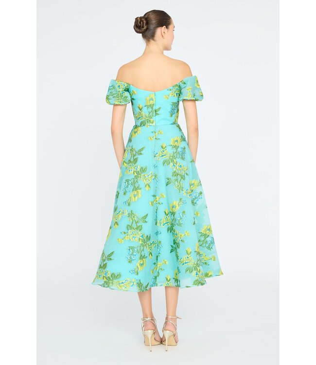 Theia Alanis Off Shoulder Dress