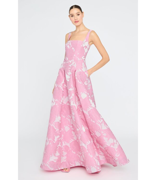 Theia Robe à taille basque Soleil