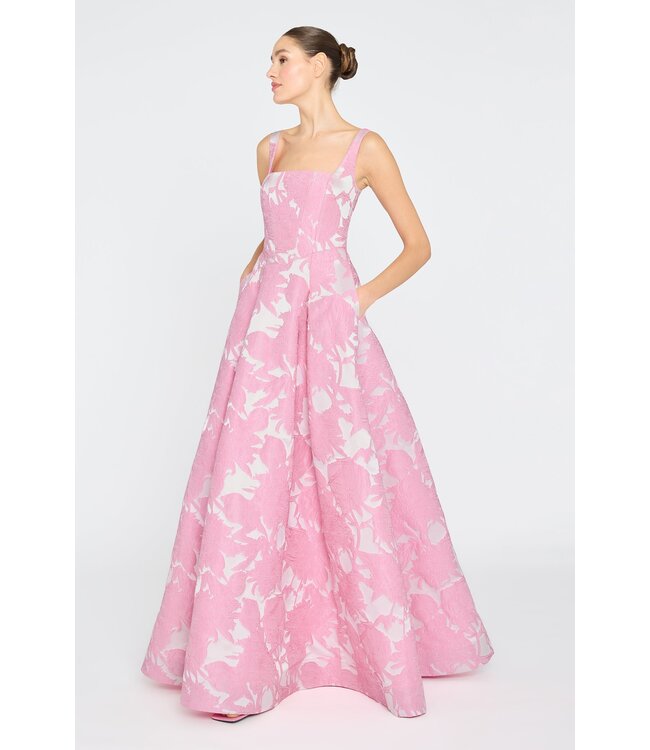 Theia Soleil Basque Waist Gown
