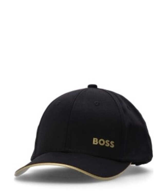BOSS Logo-print cap in cotton twill