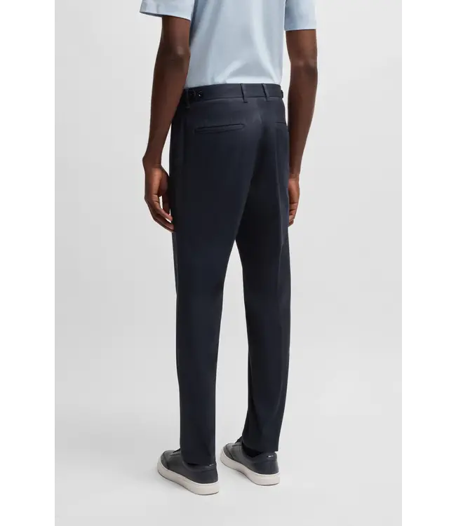 BOSS Formal trousers in comfort-stretch cotton
