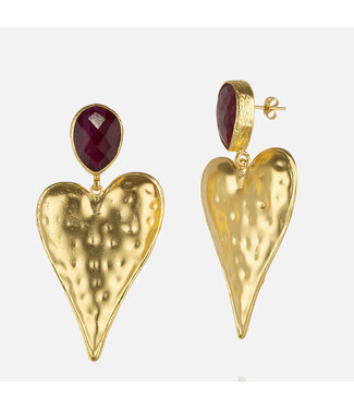 RM KANDY Statement Heart Earrings