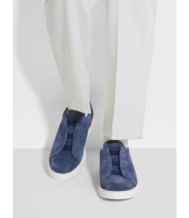 ZEGNA  Baskets en daim Triple Stitch™