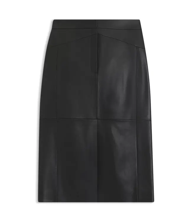 BOSS Pencil skirt in lustrous leather