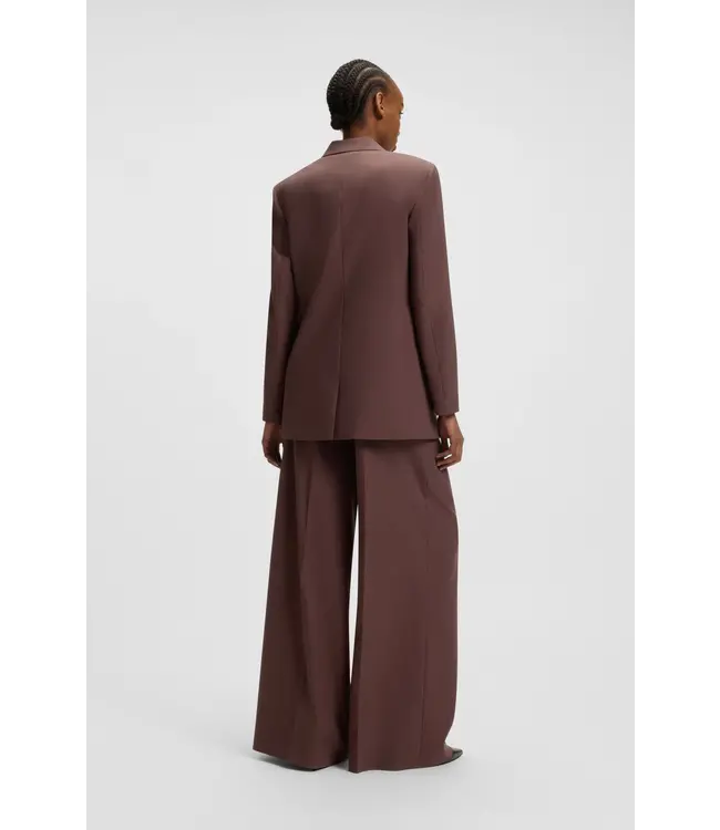 BOSS Blazer ample avec broche fleur