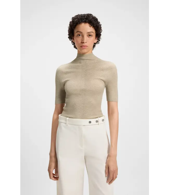 BOSS Crew-neck sweater in Merino wool