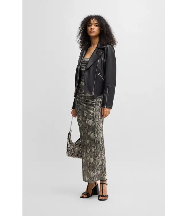 BOSS Robe corset avec superposition de maille froncée