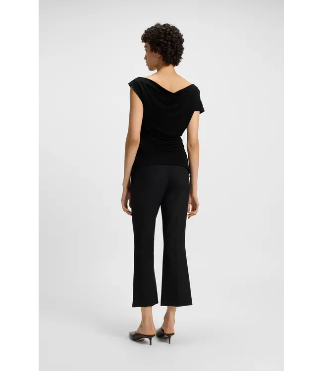 BOSS Off-the-shoulder top in stretch fabric