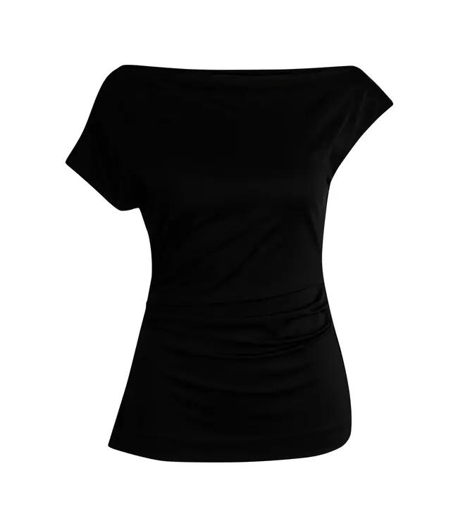 BOSS Haut à épaules dénudées en tissu extensible