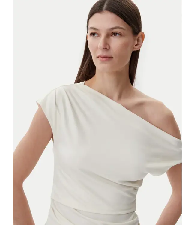 BOSS Off-the-shoulder top in stretch fabric