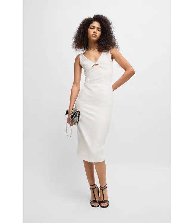 BOSS Bodycon midi dress with cut-out detail