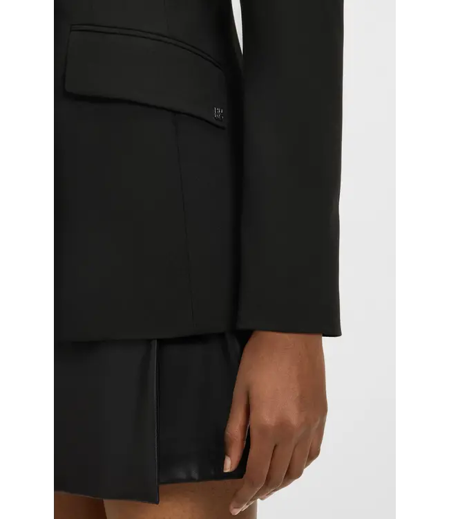 BOSS Structured blazer with contrast lapels