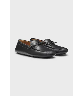 BOSS Leather moccasins with driver sole