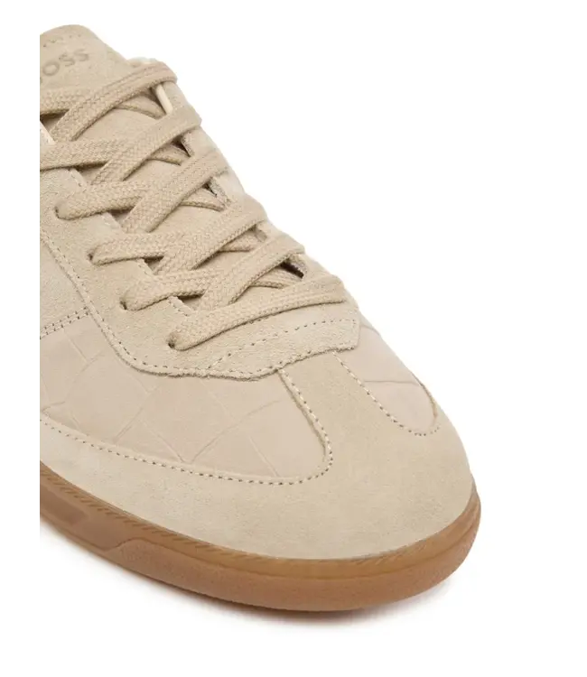 BOSS Baskets en daim avec semelle en caoutchouc