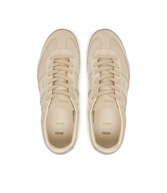 BOSS Baskets en daim avec semelle en caoutchouc