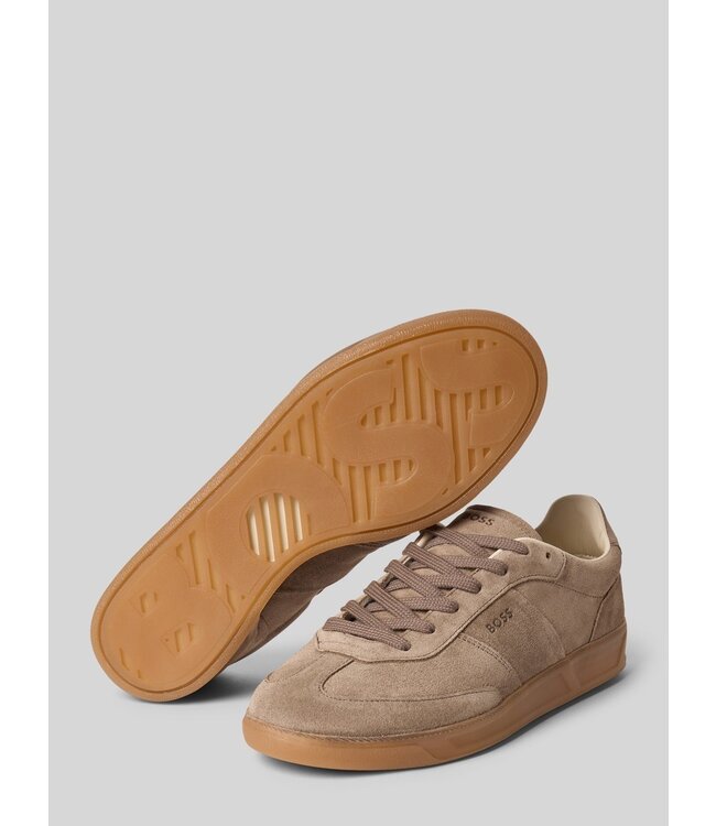 BOSS Baskets en daim avec semelle en caoutchouc