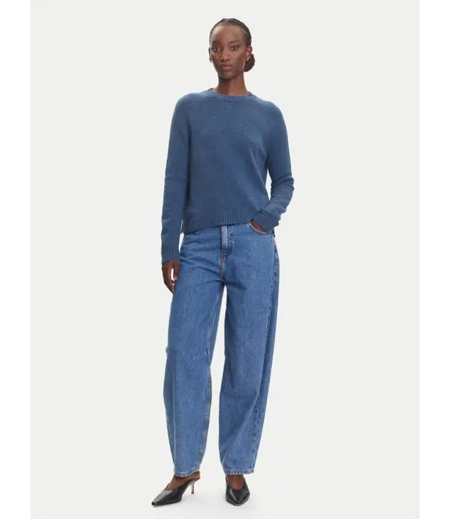 BOSS Crew-neck sweater in stretch fabric