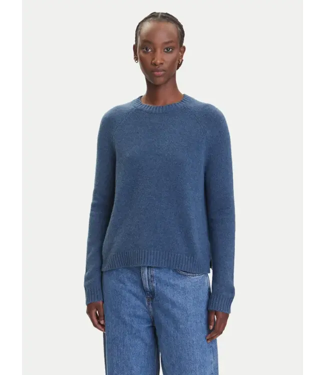 BOSS Crew-neck sweater in stretch fabric