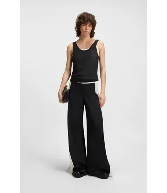 BOSS Knitted tank top with layered design