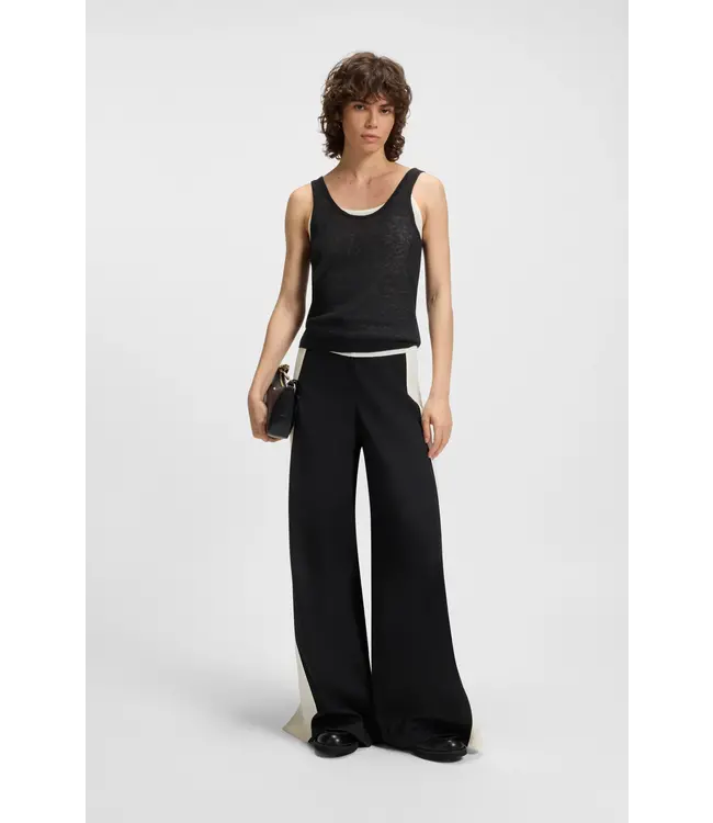 BOSS Débardeur en tricot avec design superposé