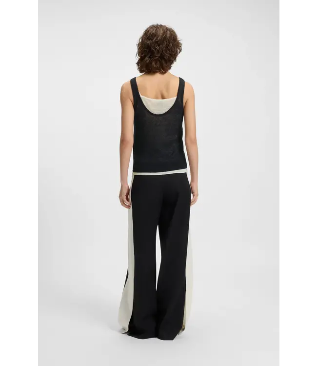 BOSS Débardeur en tricot avec design superposé