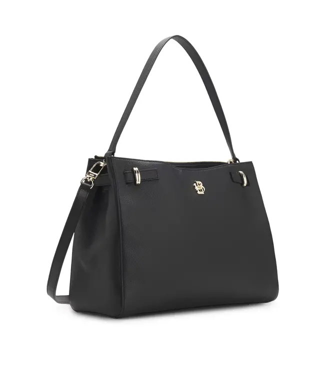 BOSS Sac fourre-tout en cuir avec monogramme Double B
