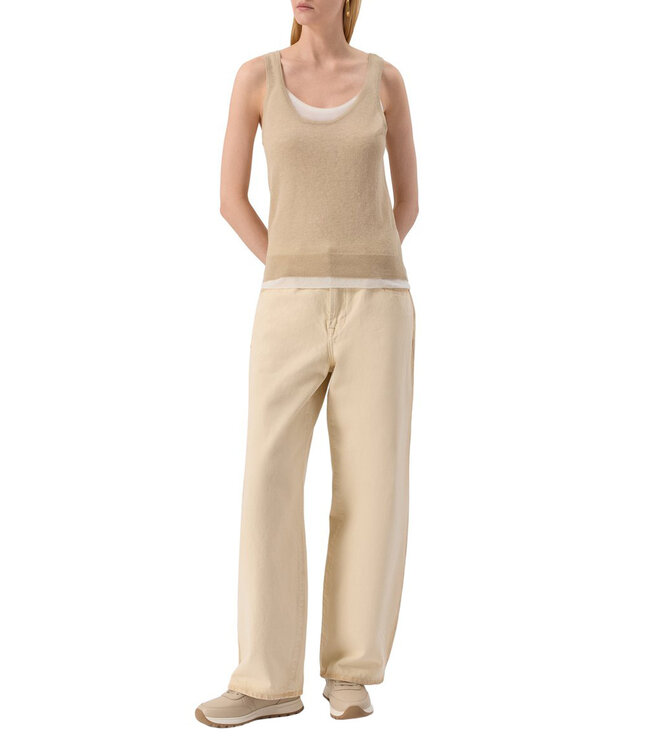 BOSS Knitted tank top with layered design