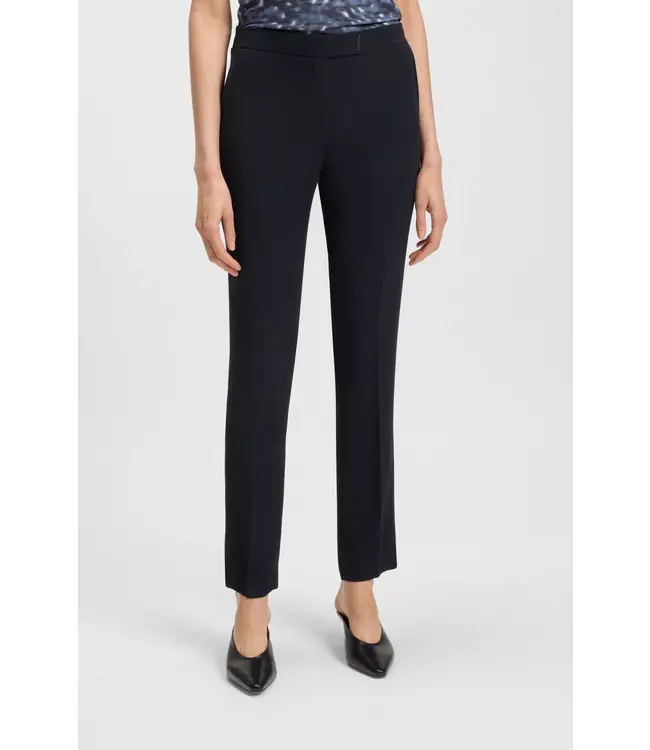 BOSS Slim-fit trousers with slit hems