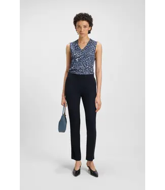 BOSS Slim-fit trousers with slit hems