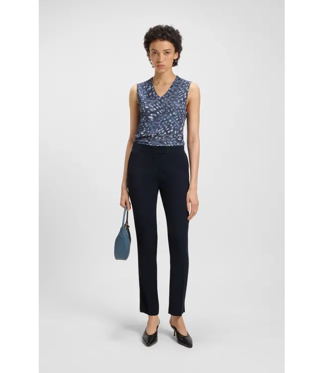 BOSS Pantalon slim avec ourlets fendus