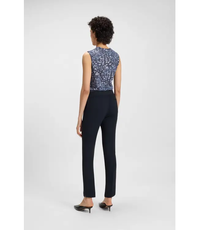 BOSS Slim-fit trousers with slit hems