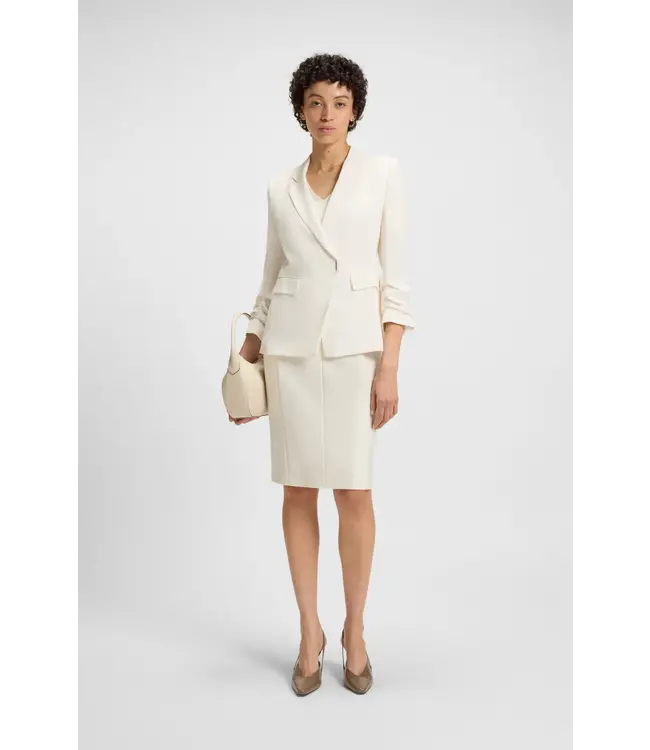 BOSS Slim-fit blazer with press-stud closure