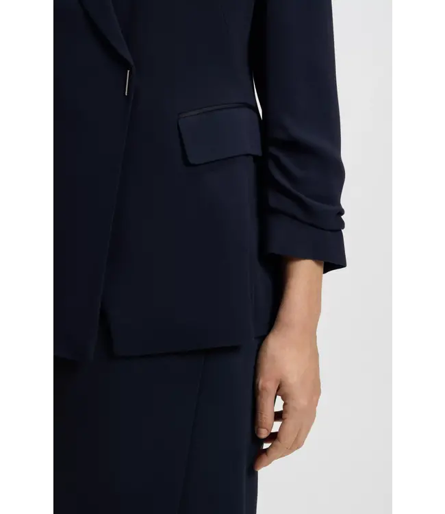 BOSS Slim-fit blazer with press-stud closure