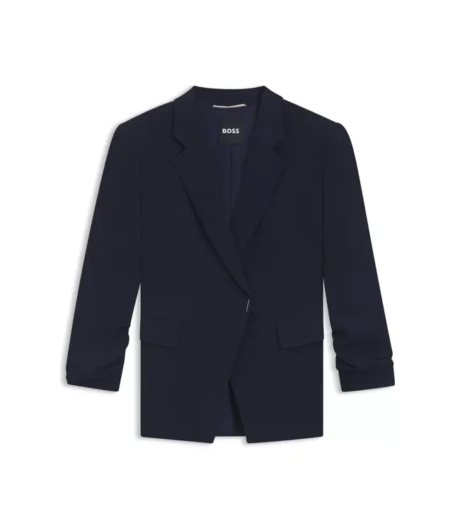 BOSS Slim-fit blazer with press-stud closure