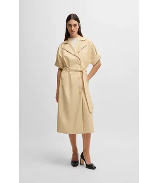 BOSS Robe ample style trench en simili cuir