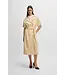 BOSS Trench-style relaxed-fit dress in faux leather