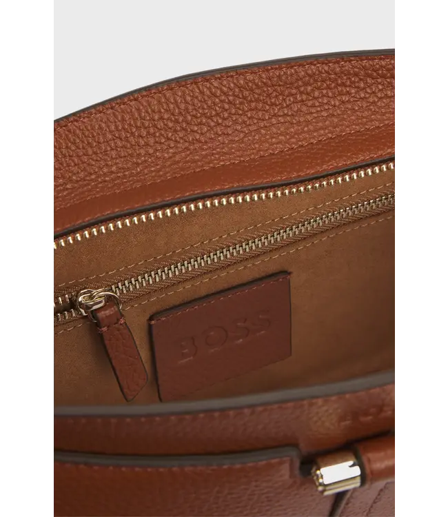 BOSS Sac à bandoulière en cuir grainé avec finitions métalliques