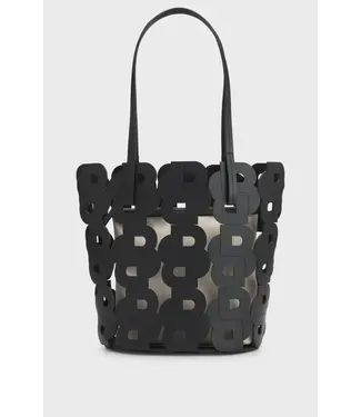 BOSS Sac cabas en cuir avec monogramme Double B et pochette intérieure BOSS Sac cabas en cuir avec monogramme Double B et pochette intérieure