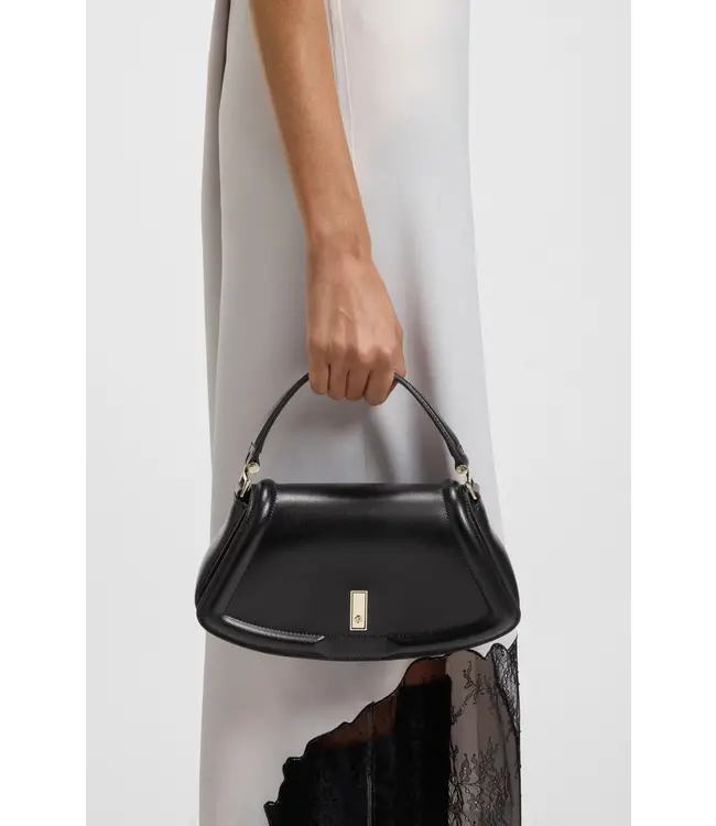 BOSS Ariell leather shoulder bag with signature hardware